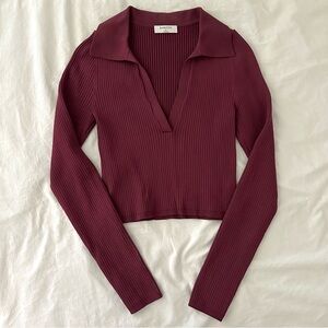 Babaton Sculpt Knit Polo Longsleeve